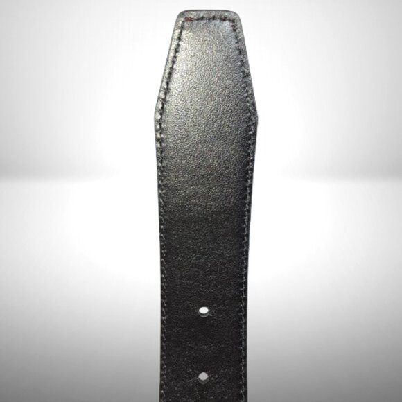 Fendi Reversible Leather Belt – Red & Black | Gold FF Buckle | Made in Italy